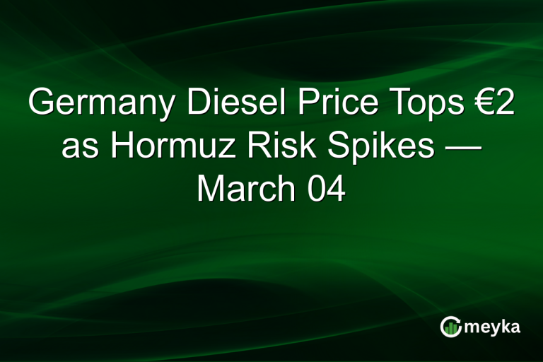 Germany Diesel Price Tops €2 as Hormuz Risk Spikes — March 04