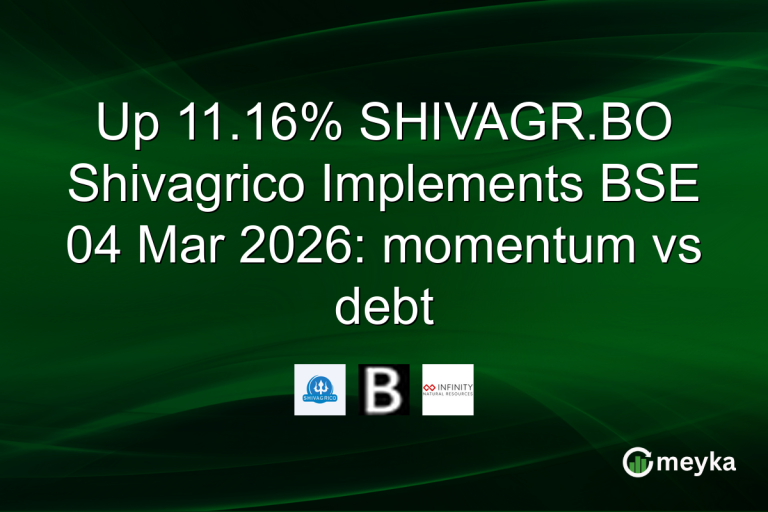 Up 11.16% SHIVAGR.BO Shivagrico Implements BSE 04 Mar 2026: momentum vs debt