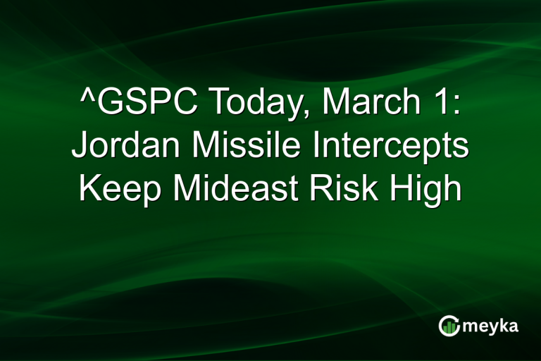 ^GSPC Today, March 1: Jordan Missile Intercepts Keep Mideast Risk High
