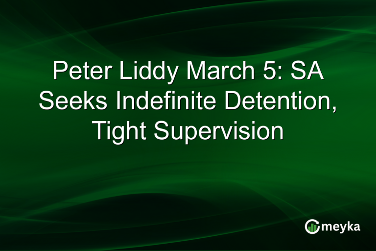Peter Liddy March 5: SA Seeks Indefinite Detention, Tight Supervision