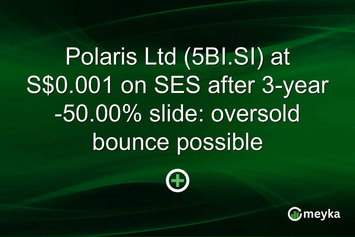 Polaris Ltd (5BI.SI) at S$0.001 on SES after 3-year -50.00% slide: oversold bounce possible