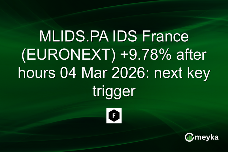 MLIDS.PA IDS France (EURONEXT) +9.78% after hours 04 Mar 2026: next key trigger