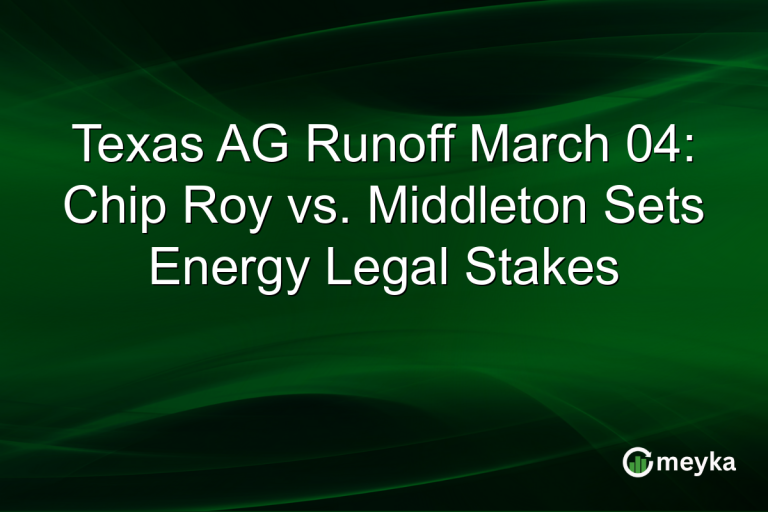 Texas AG Runoff March 04: Chip Roy vs. Middleton Sets Energy Legal Stakes