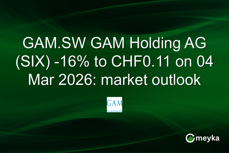 GAM.SW GAM Holding AG (SIX) -16% to CHF0.11 on 04 Mar 2026: market outlook