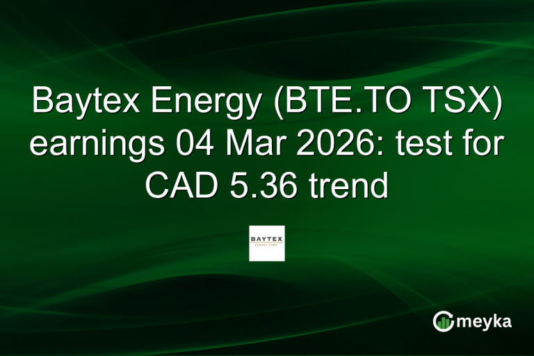Baytex Energy (BTE.TO TSX) earnings 04 Mar 2026: test for CAD 5.36 trend
