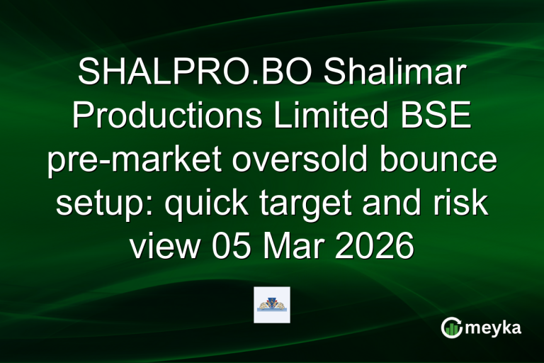 SHALPRO.BO Shalimar Productions Limited BSE pre-market oversold bounce setup: quick target and risk view 05 Mar 2026