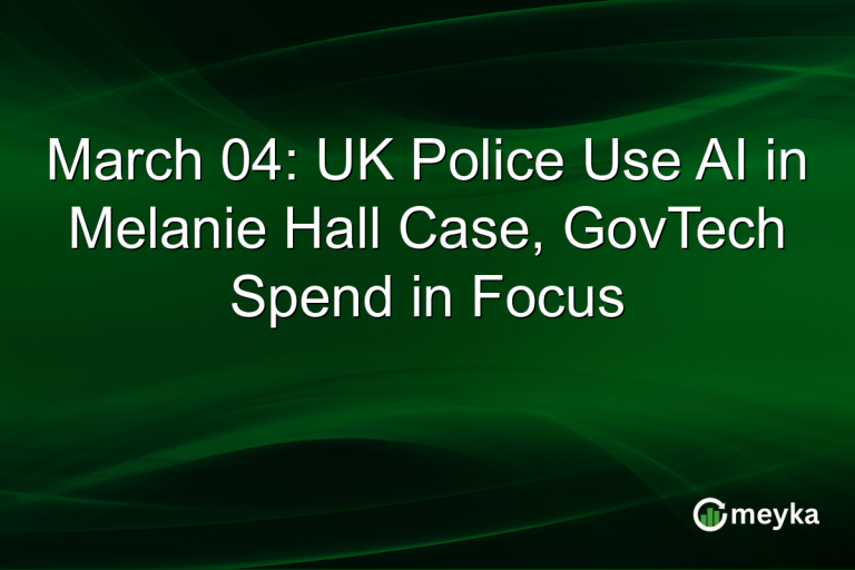 March 04: UK Police Use AI in Melanie Hall Case, GovTech Spend in Focus