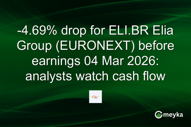-4.69% drop for ELI.BR Elia Group (EURONEXT) before earnings 04 Mar 2026: analysts watch cash flow