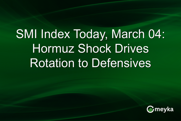 SMI Index Today, March 04: Hormuz Shock Drives Rotation to Defensives