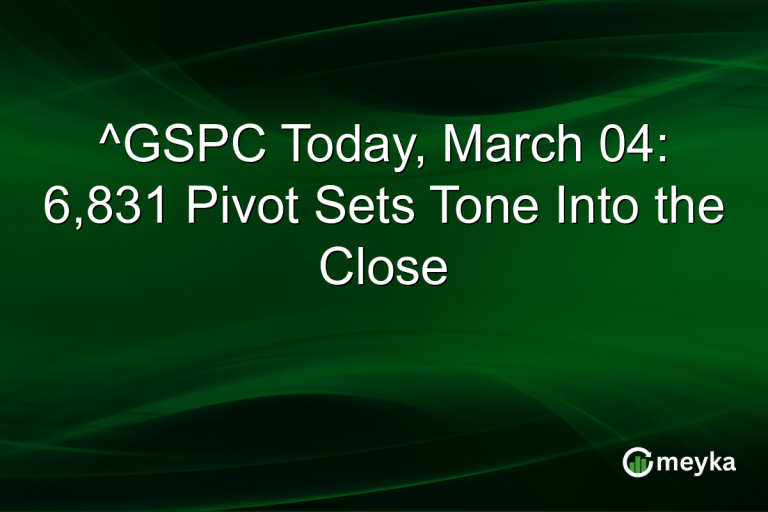 ^GSPC Today, March 04: 6,831 Pivot Sets Tone Into the Close