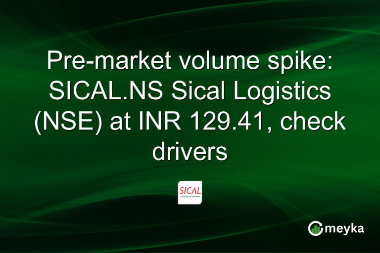 Pre-market volume spike: SICAL.NS Sical Logistics (NSE) at INR 129.41, check drivers