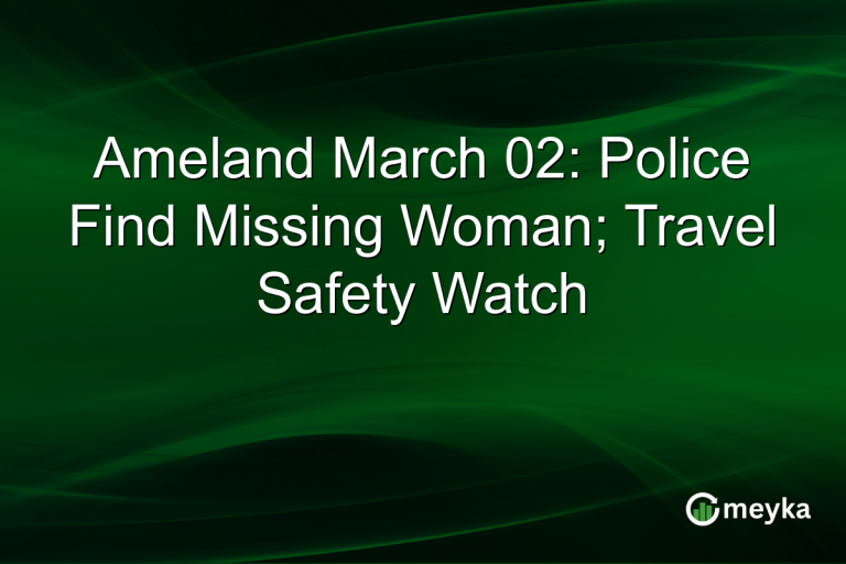 Ameland March 02: Police Find Missing Woman; Travel Safety Watch