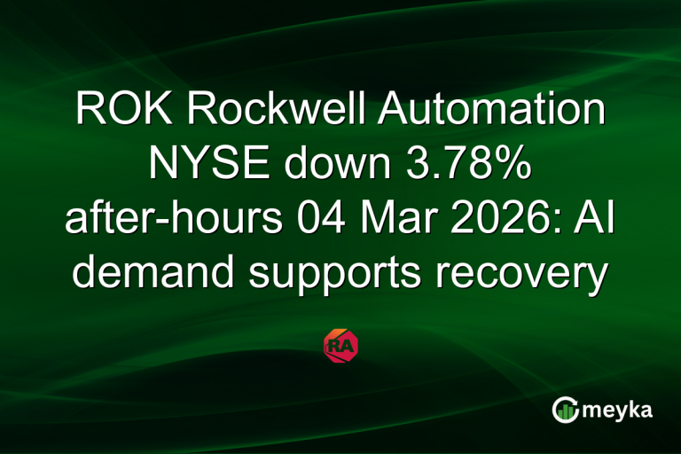 ROK Rockwell Automation NYSE down 3.78% after-hours 04 Mar 2026: AI demand supports recovery