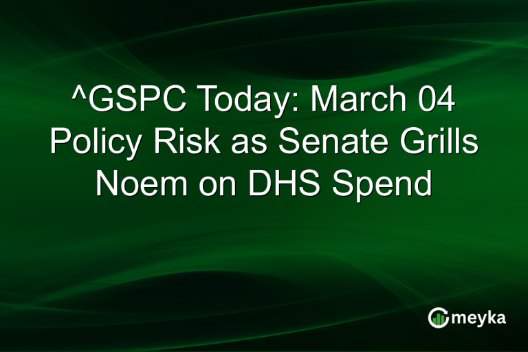 ^GSPC Today: March 04 Policy Risk as Senate Grills Noem on DHS Spend