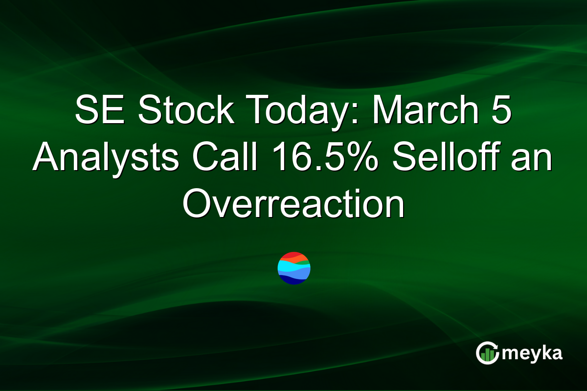 SE Stock Today: March 5 Analysts Call 16.5% Selloff an Overreaction