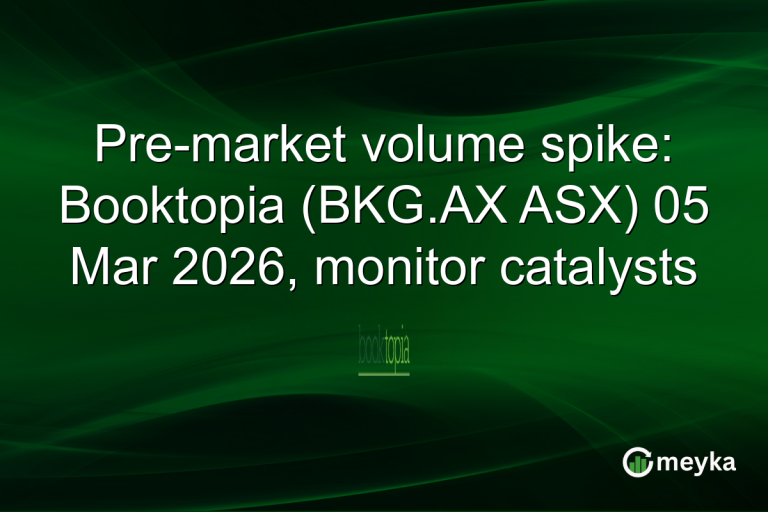 Pre-market volume spike: Booktopia (BKG.AX ASX) 05 Mar 2026, monitor catalysts