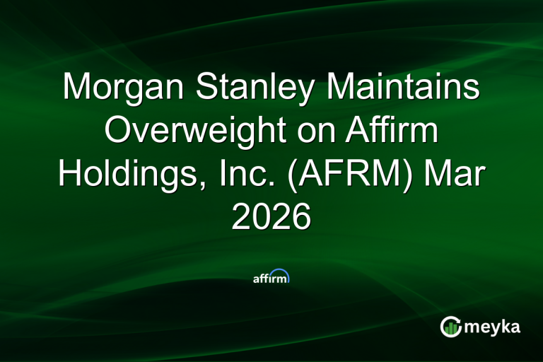 Morgan Stanley Maintains Overweight on Affirm Holdings, Inc. (AFRM) Mar 2026
