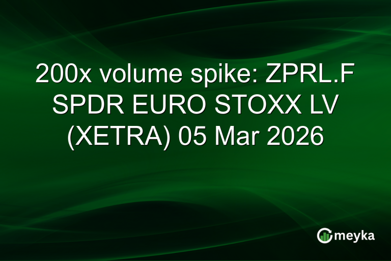 200x volume spike: ZPRL.F SPDR EURO STOXX LV (XETRA) 05 Mar 2026