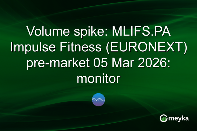 Volume spike: MLIFS.PA Impulse Fitness (EURONEXT) pre-market 05 Mar 2026: monitor