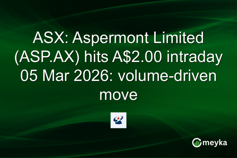 ASX: Aspermont Limited (ASP.AX) hits A$2.00 intraday 05 Mar 2026: volume-driven move