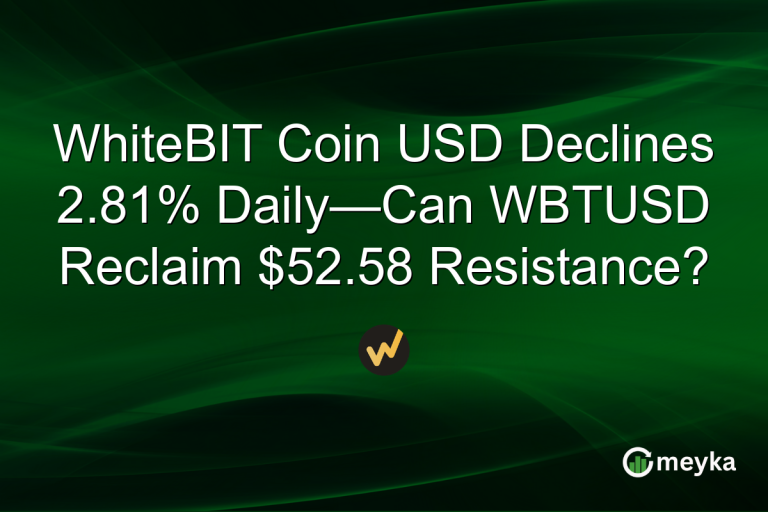 WhiteBIT Coin USD Declines 2.81% Daily—Can WBTUSD Reclaim $52.58 Resistance?
