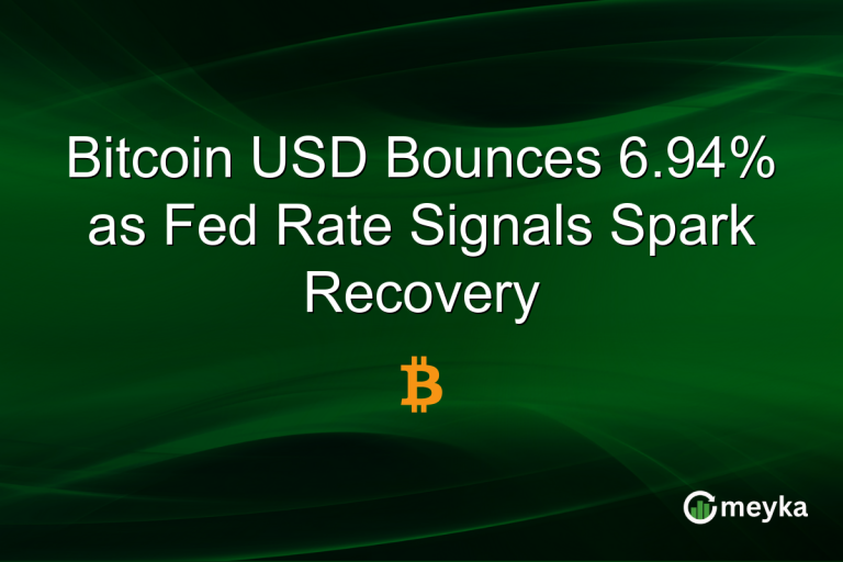 Bitcoin USD Bounces 6.94% as Fed Rate Signals Spark Recovery