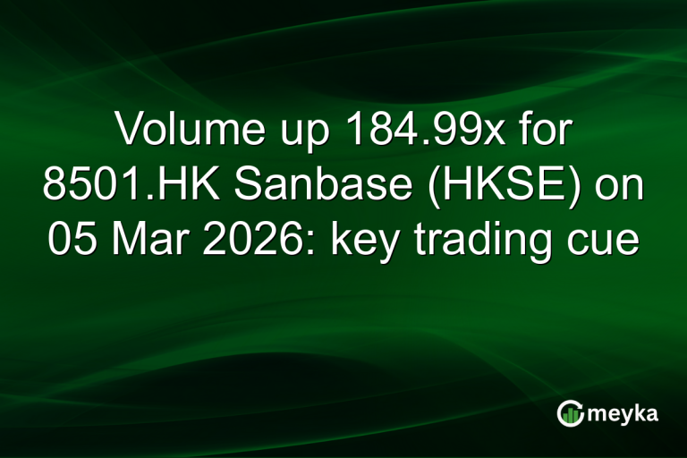Volume up 184.99x for 8501.HK Sanbase (HKSE) on 05 Mar 2026: key trading cue
