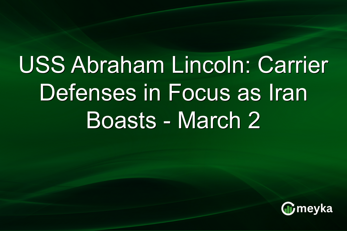 USS Abraham Lincoln: Carrier Defenses in Focus as Iran Boasts - March 2