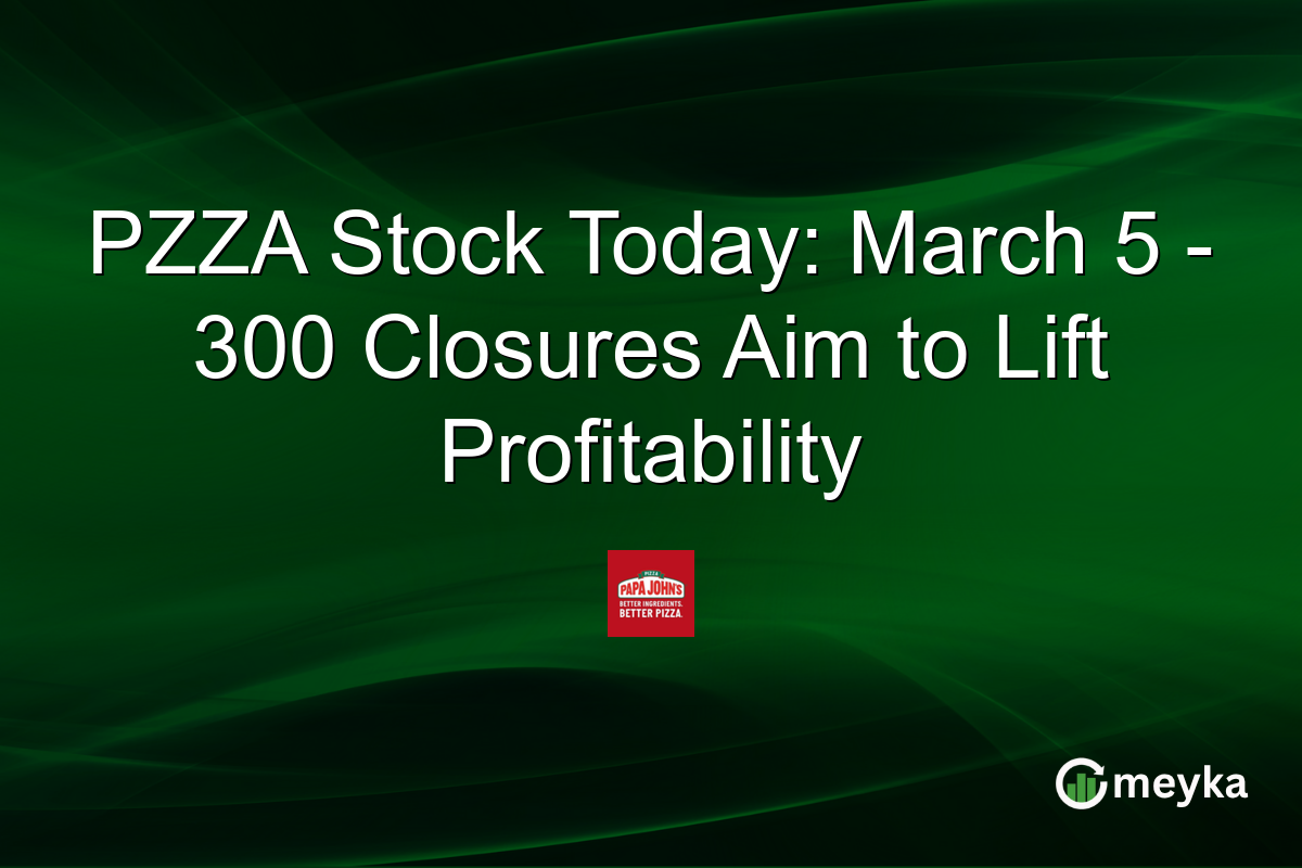 PZZA Stock Today: March 5 – 300 Closures Aim to Lift Profitability