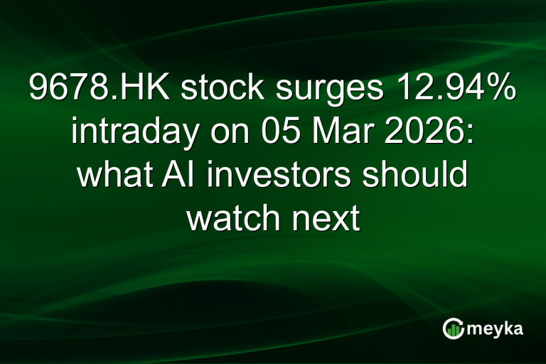 9678.HK stock surges 12.94% intraday on 05 Mar 2026: what AI investors should watch next