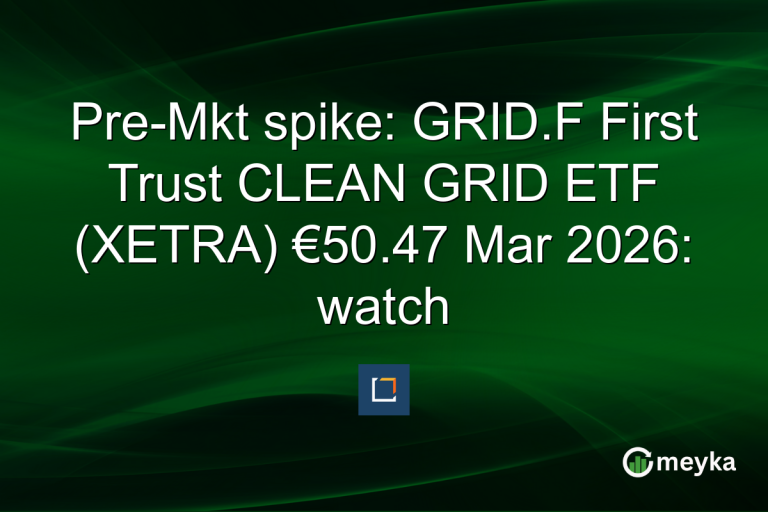 Pre-Mkt spike: GRID.F First Trust CLEAN GRID ETF (XETRA) €50.47 Mar 2026: watch