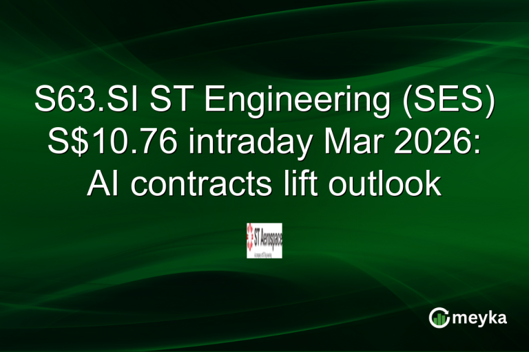 S63.SI ST Engineering (SES) S$10.76 intraday Mar 2026: AI contracts lift outlook