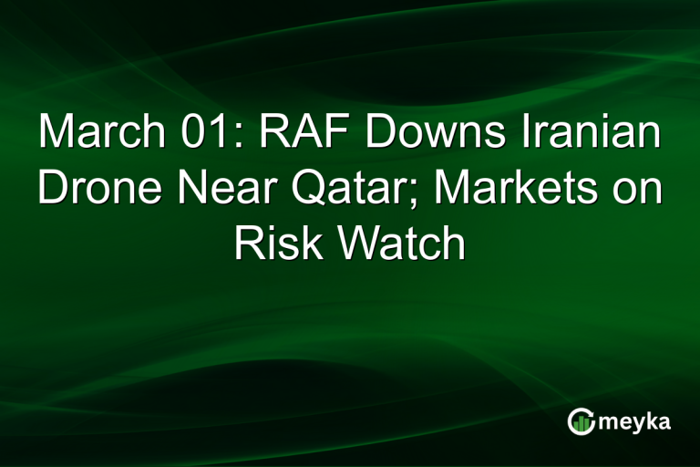 March 01: RAF Downs Iranian Drone Near Qatar; Markets on Risk Watch