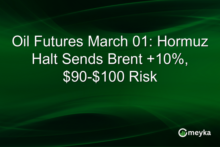 Oil Futures March 01: Hormuz Halt Sends Brent +10%, $90-$100 Risk