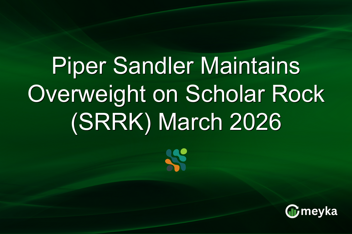 Piper Sandler Maintains Overweight on Scholar Rock (SRRK) March 2026