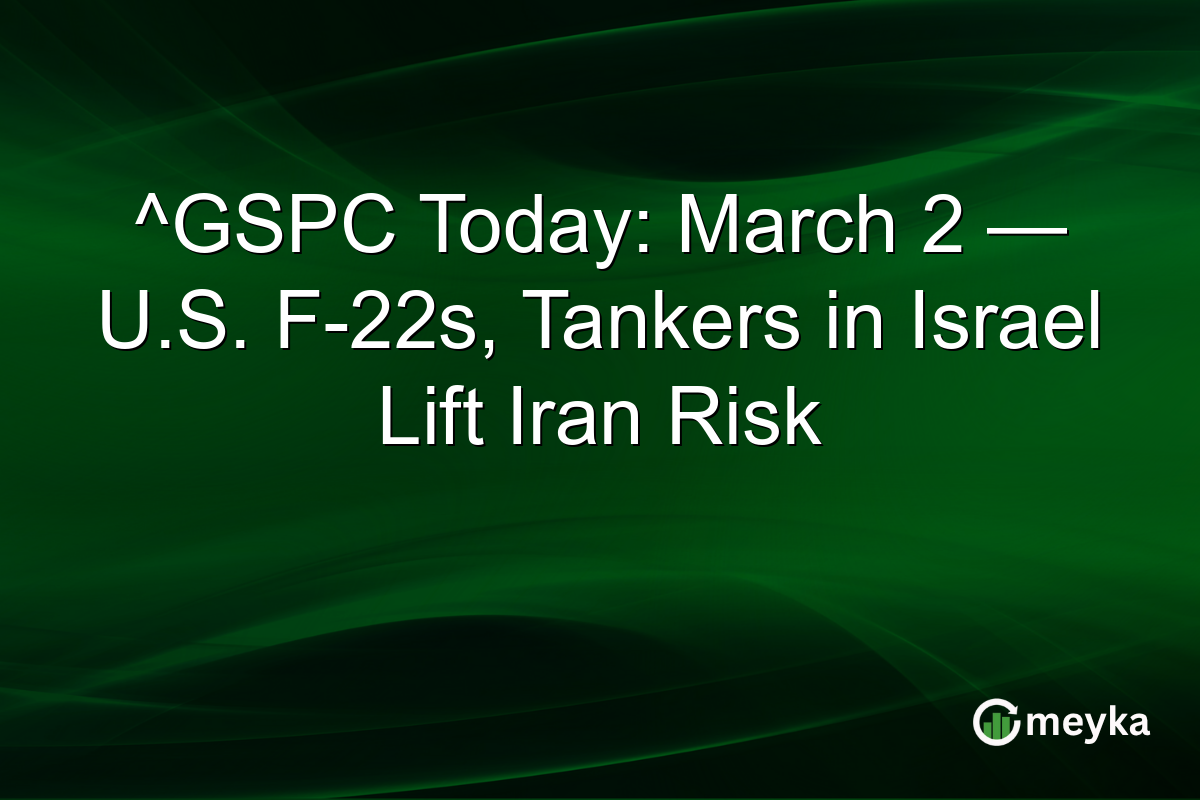 ^GSPC Today: March 2 — U.S. F-22s, Tankers in Israel Lift Iran Risk