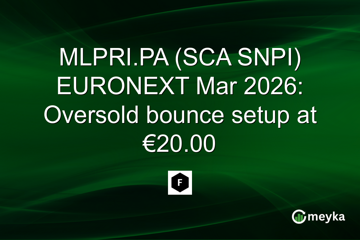 MLPRI.PA (SCA SNPI) EURONEXT Mar 2026: Oversold bounce setup at €20.00