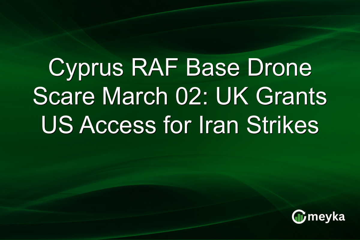 Cyprus RAF Base Drone Scare March 02: UK Grants US Access for Iran Strikes