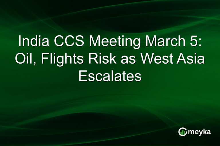 India CCS Meeting March 5: Oil, Flights Risk as West Asia Escalates