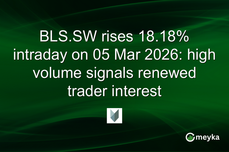 BLS.SW rises 18.18% intraday on 05 Mar 2026: high volume signals renewed trader interest