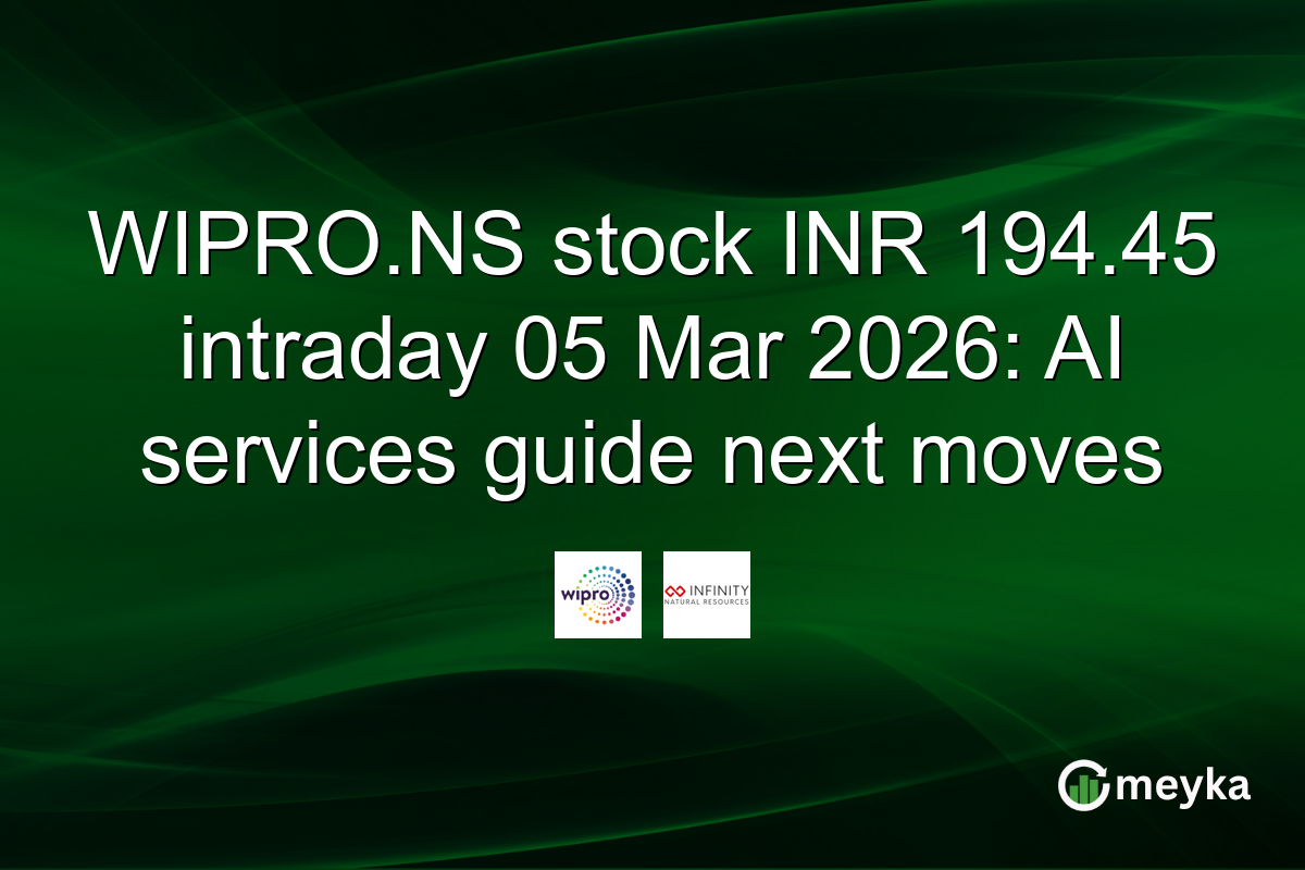 WIPRO.NS stock INR 194.45 intraday 05 Mar 2026: AI services guide next moves