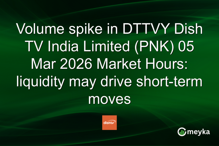 Volume spike in DTTVY Dish TV India Limited (PNK) 05 Mar 2026 Market Hours: liquidity may drive short-term moves