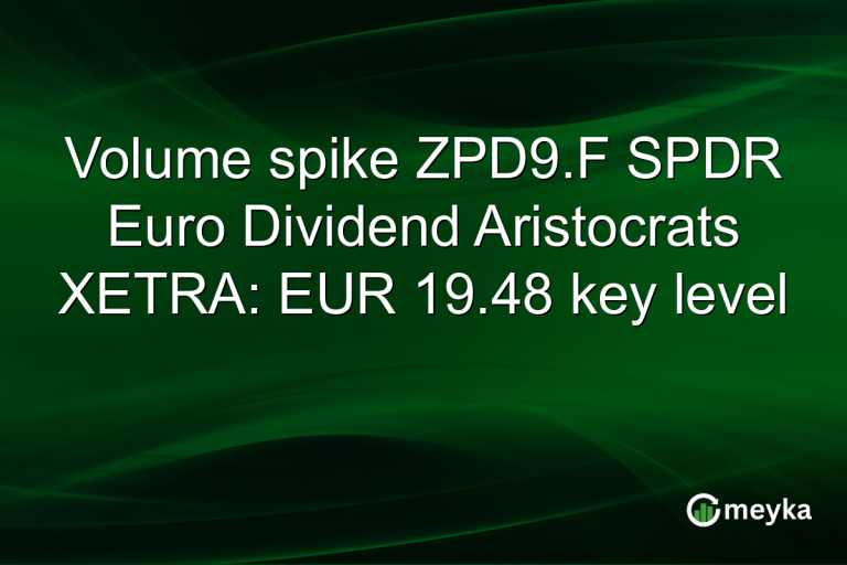 Volume spike ZPD9.F SPDR Euro Dividend Aristocrats XETRA: EUR 19.48 key level
