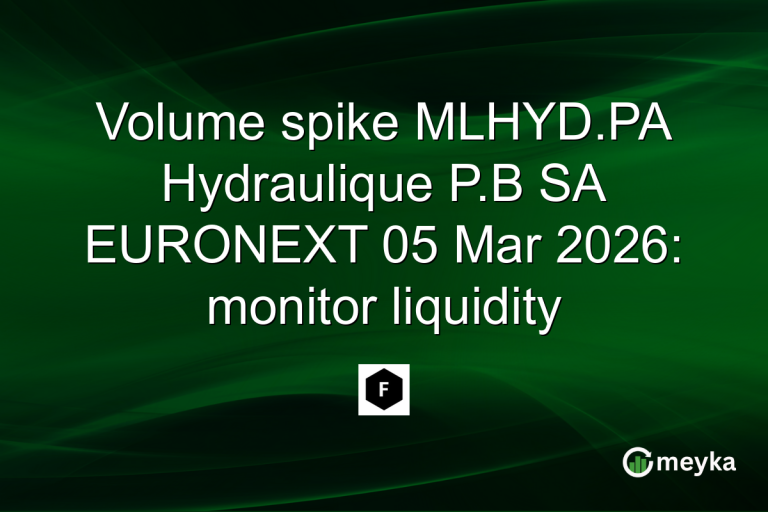 Volume spike MLHYD.PA Hydraulique P.B SA EURONEXT 05 Mar 2026: monitor liquidity