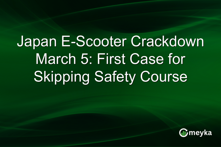 Japan E-Scooter Crackdown March 5: First Case for Skipping Safety Course