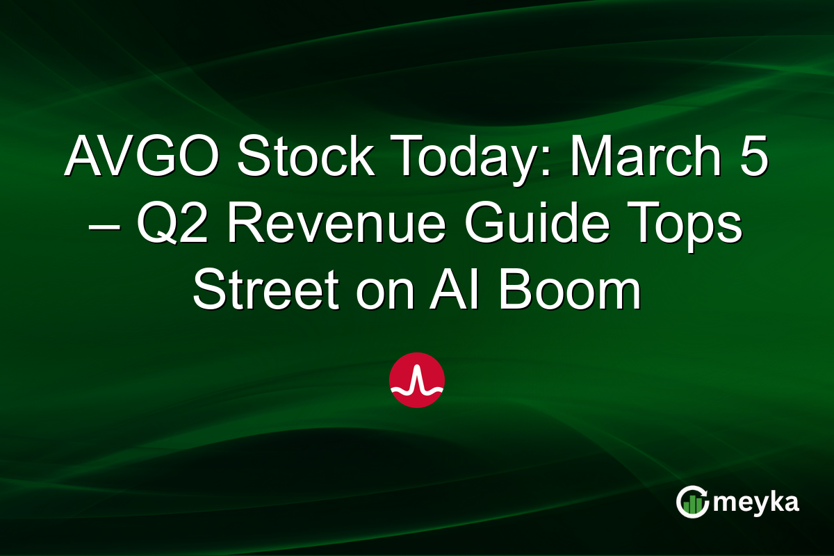 AVGO Stock Today: March 5 – Q2 Revenue Guide Tops Street on AI Boom