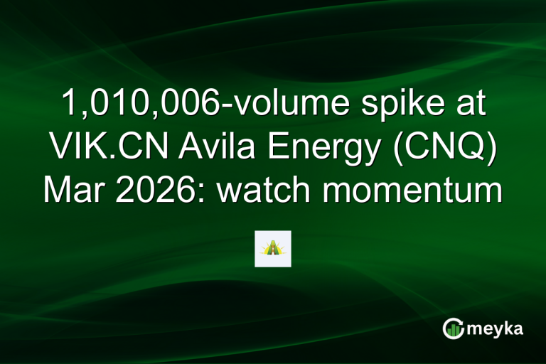 1,010,006-volume spike at VIK.CN Avila Energy (CNQ) Mar 2026: watch momentum