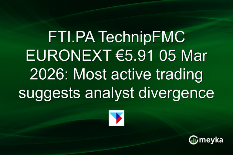 FTI.PA TechnipFMC EURONEXT €5.91 05 Mar 2026: Most active trading suggests analyst divergence