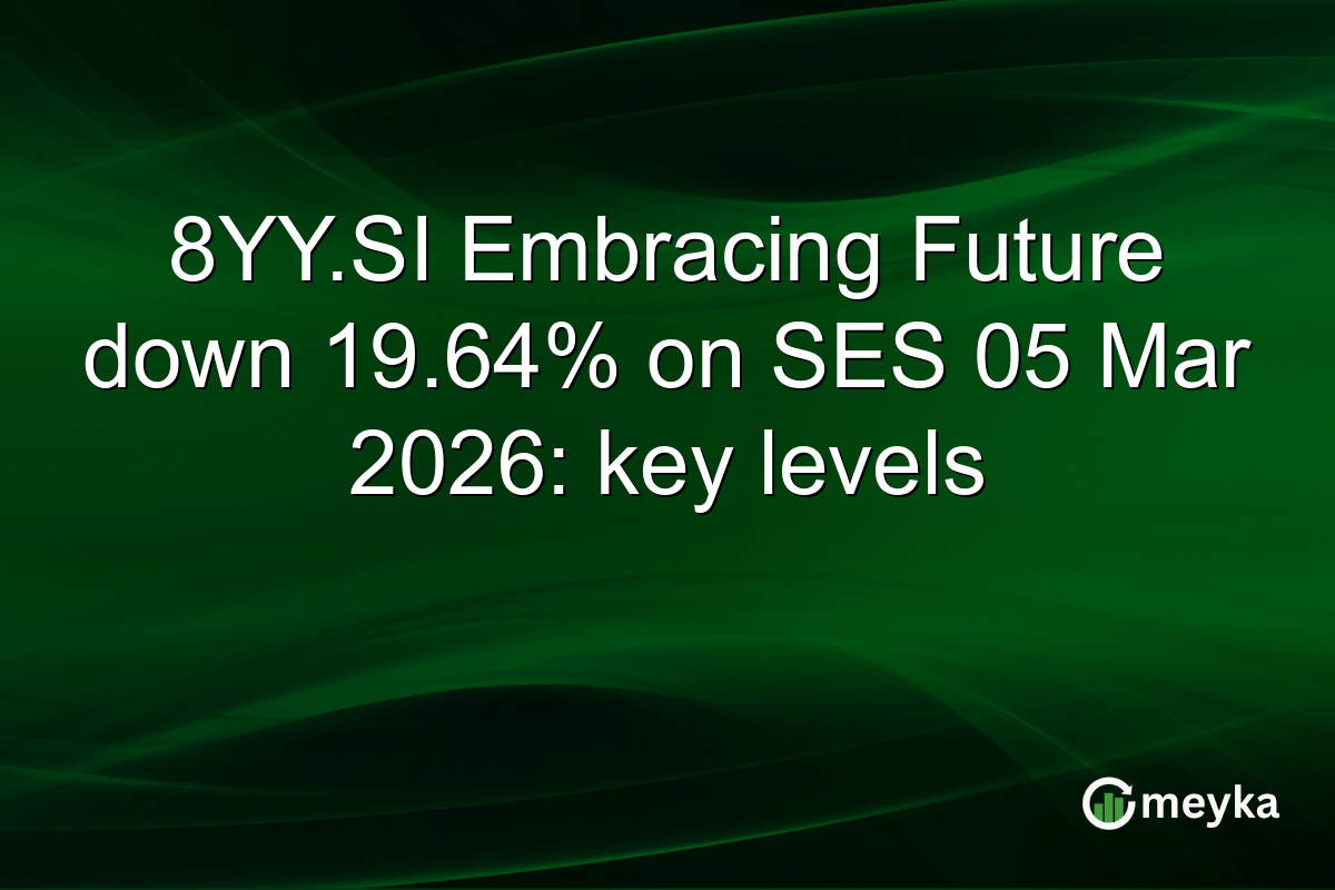 8YY.SI Embracing Future down 19.64% on SES 05 Mar 2026: key levels