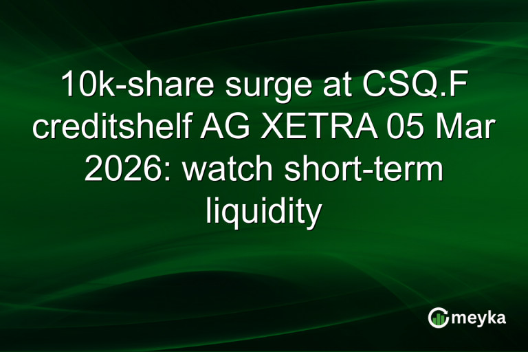 10k-share surge at CSQ.F creditshelf AG XETRA 05 Mar 2026: watch short-term liquidity